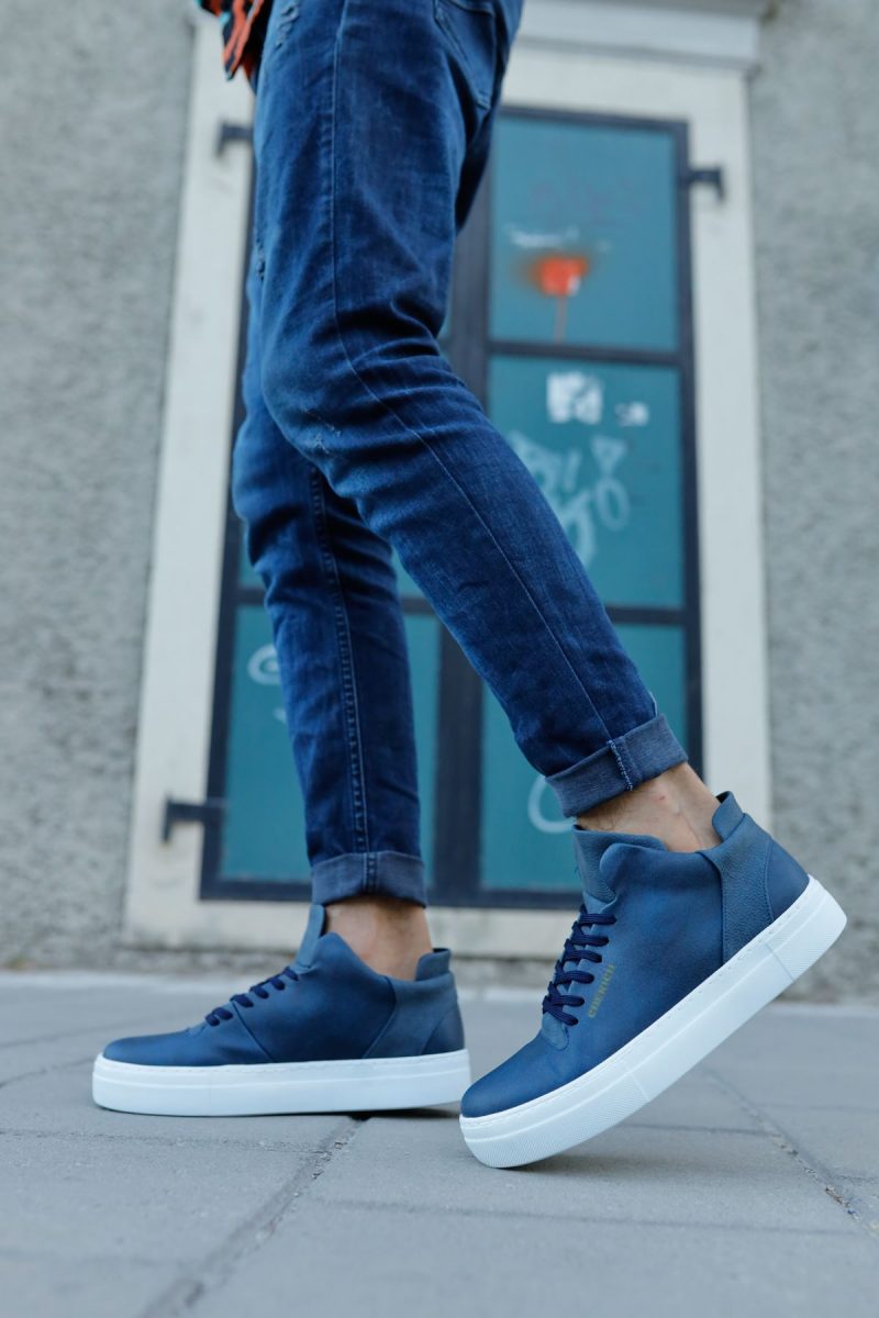 Chekich CH004 Men's Sneakers, Fashion Shoes, NavyBlue - Image 3