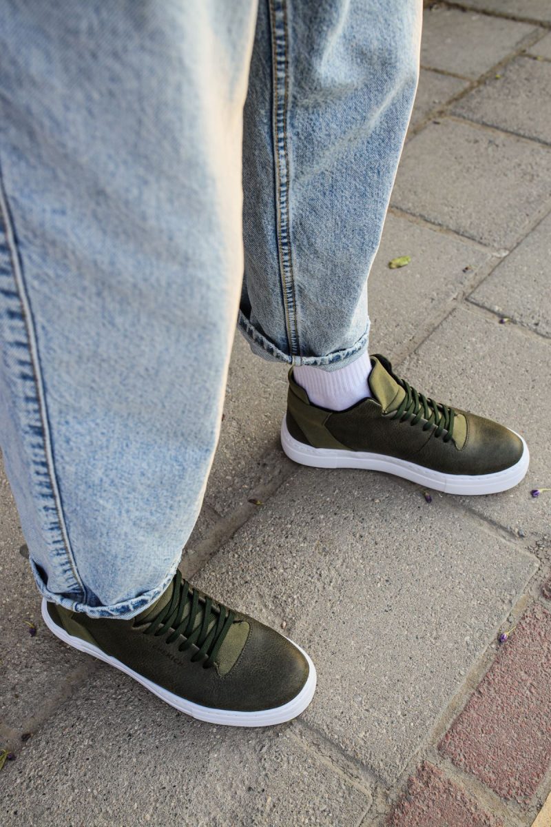 Chekich CH004 Men's Sneakers, Fashion Shoes, Green - Image 3