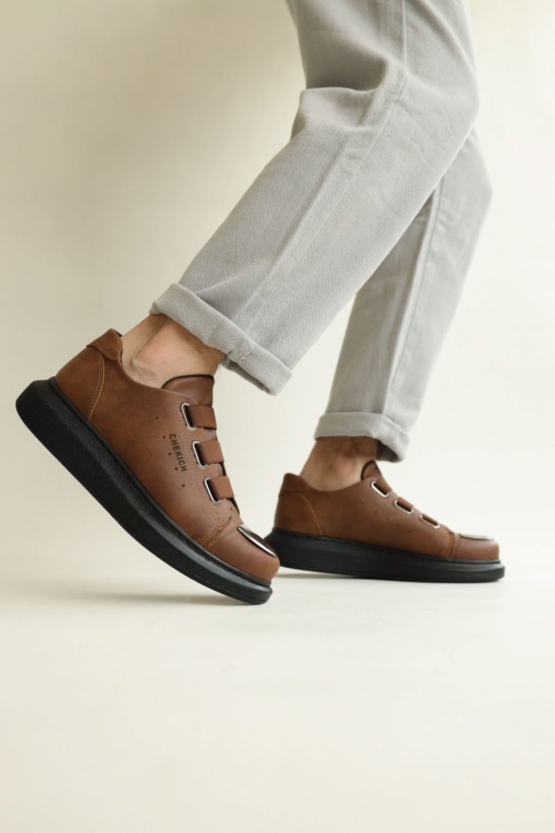 Chekich CH251 Men's Sneakers, Fashion Shoes, Brown - Image 3