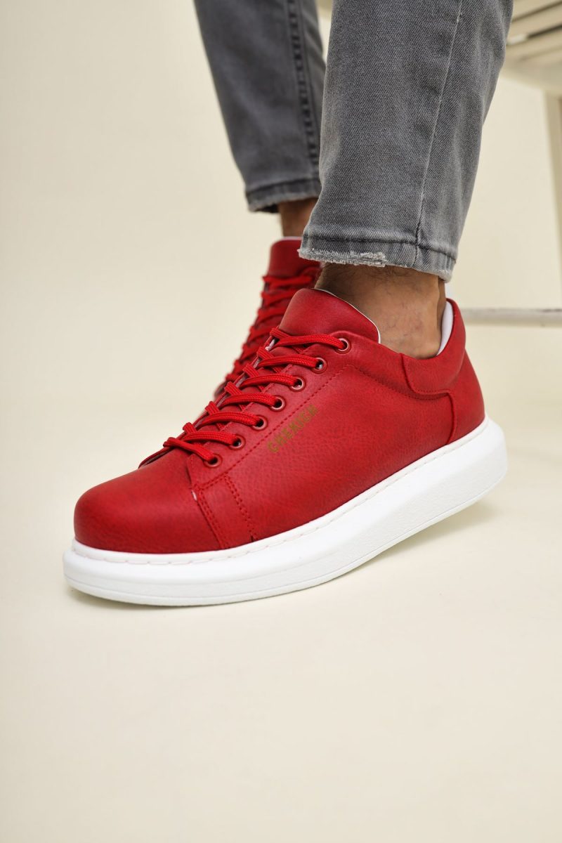 Chekich CH257 Men's Sneakers, Fashion Shoes, Red - Image 3