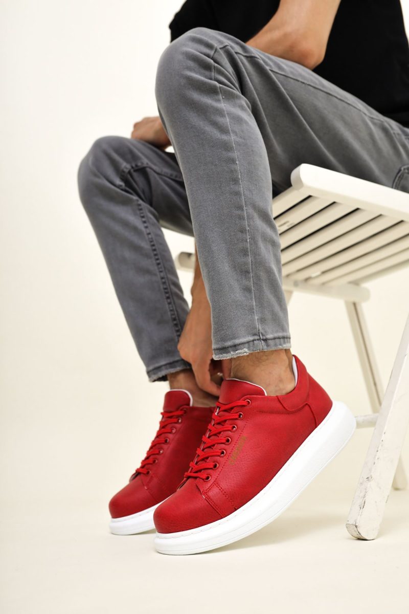 Chekich CH257 Men's Sneakers, Fashion Shoes, Red - Image 2