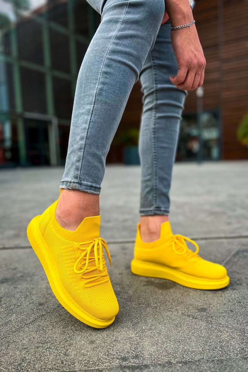 Chekich CH307 Men's Sneakers, Fashion Shoes, Yellow - Image 4