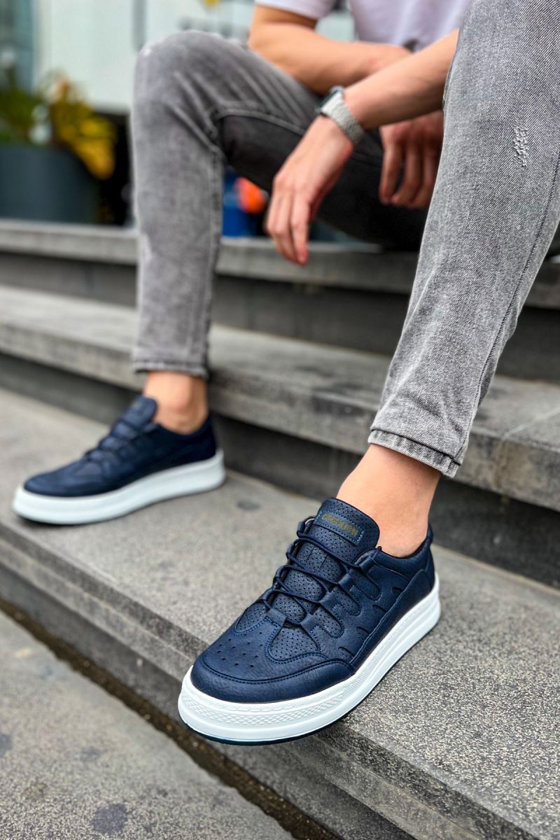 Chekich CH040 Men's Sneakers, Fashion Shoes, NavyBlue - Image 4