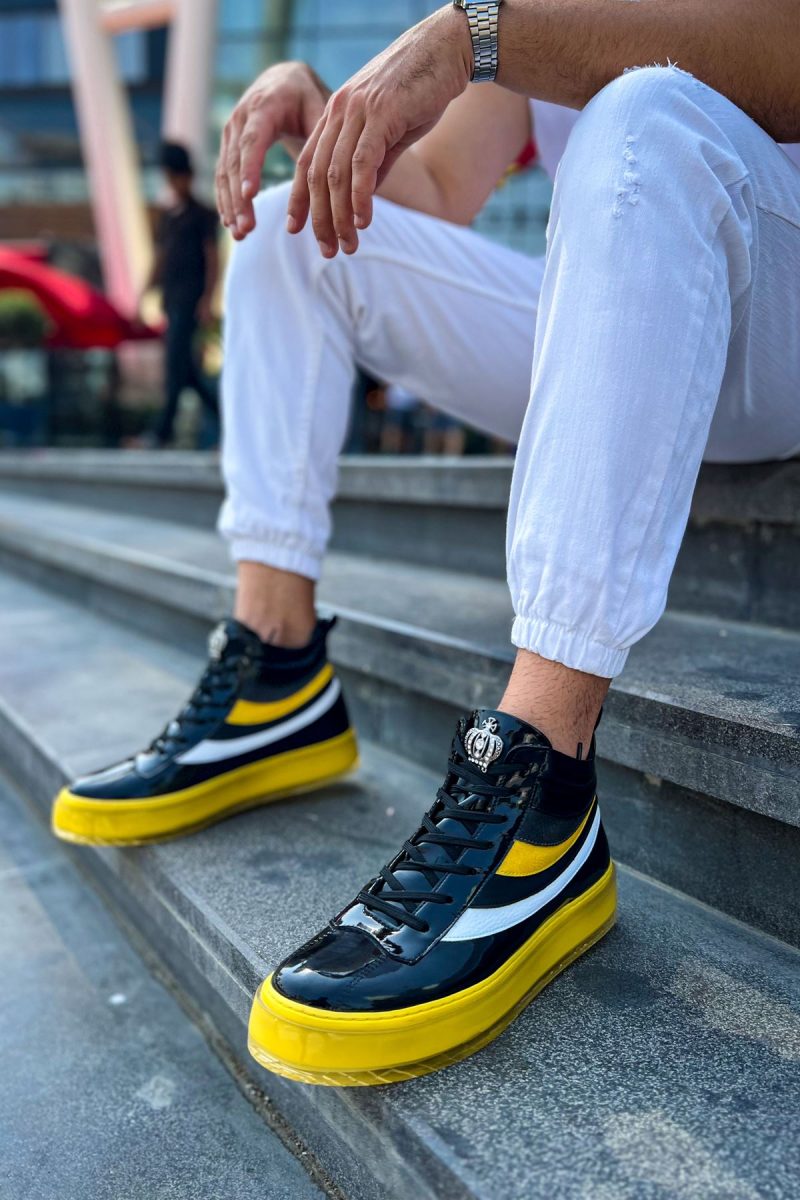 Chekich CH973 Men's Sneakers, Fashion Shoes, Yellow - Image 2