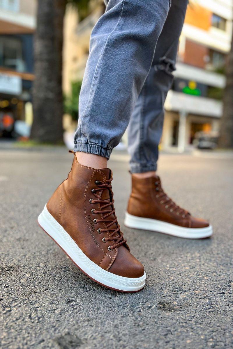 Chekich CH055 Men's Sneakers, Fashion Shoes, Brown - Image 3