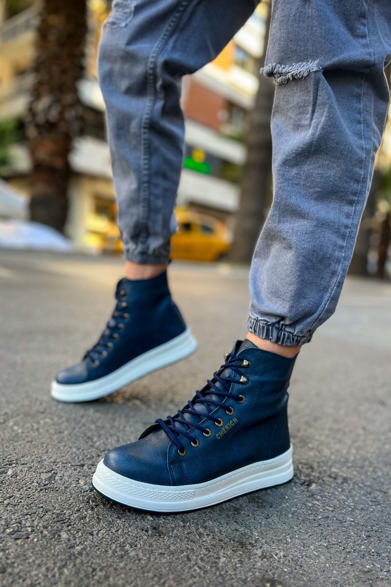 Chekich CH055 Men's Sneakers, Fashion Shoes, NavyBlue - Image 3