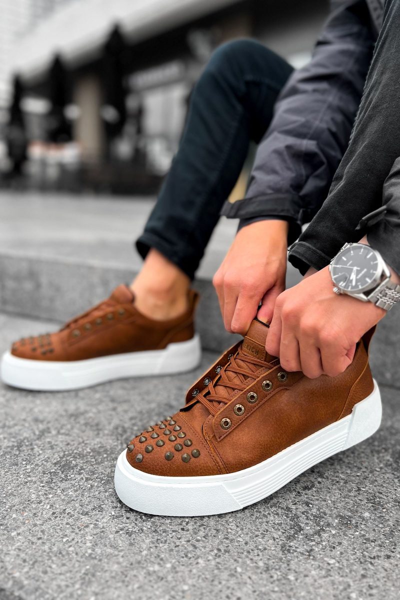 Chekich CH169 Men's Sneakers, Fashion Shoes, Brown - Image 4