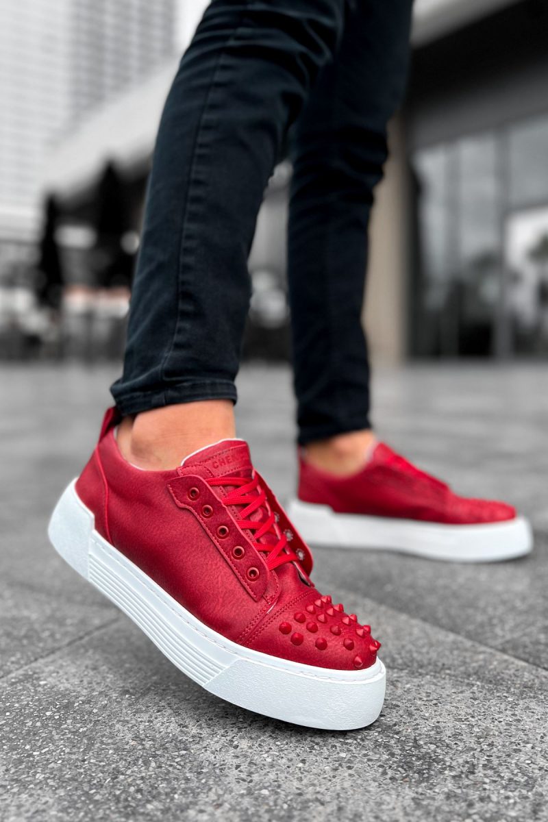 Chekich CH169 Men's Sneakers, Fashion Shoes, Red