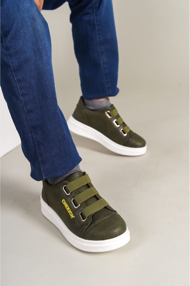 Chekich CHKDS  Sneakers, Fashion Shoes, Green - Image 2