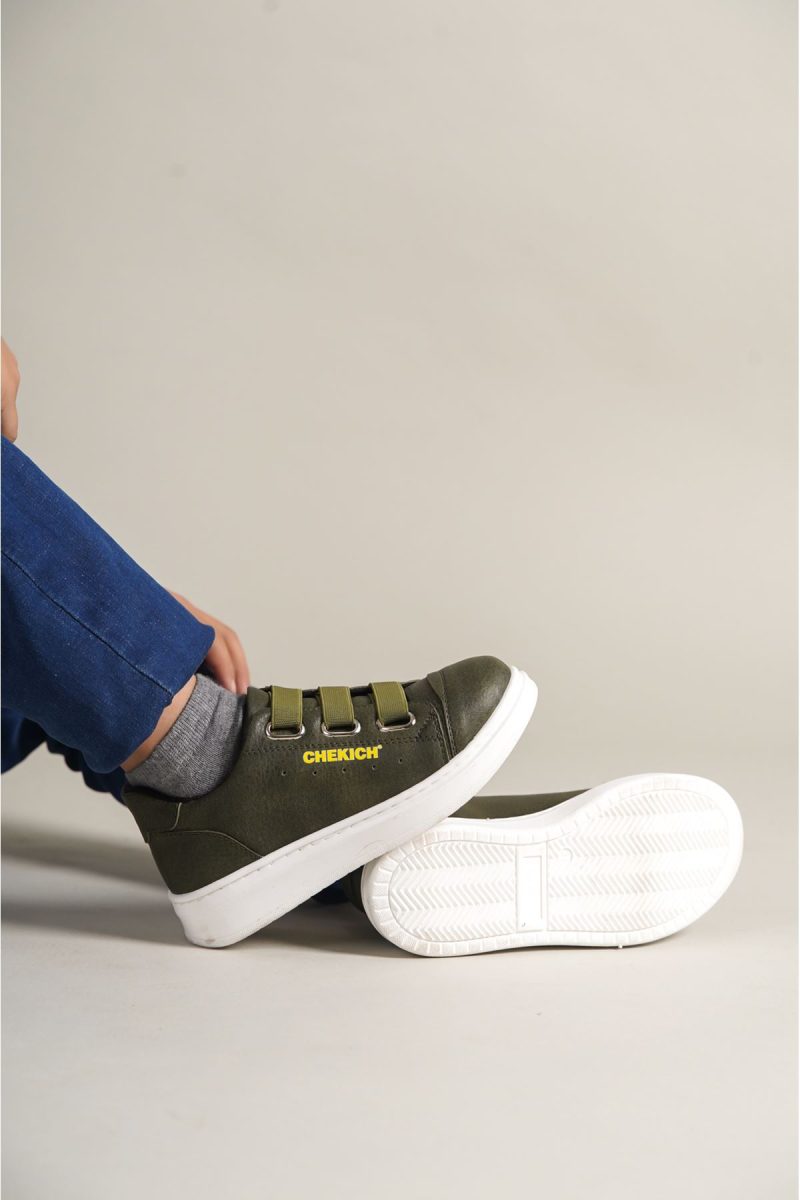 Chekich CHKDS  Sneakers, Fashion Shoes, Green - Image 4