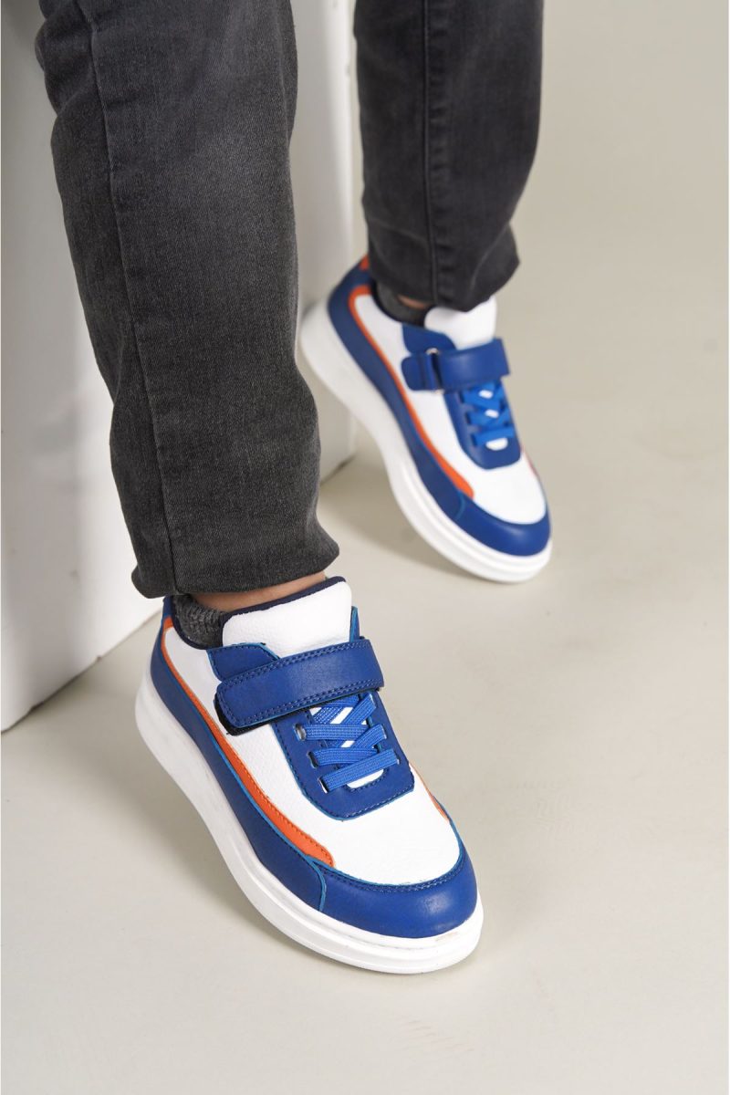 Chekich CHKDS  Sneakers, Fashion Shoes, Blue White Orange