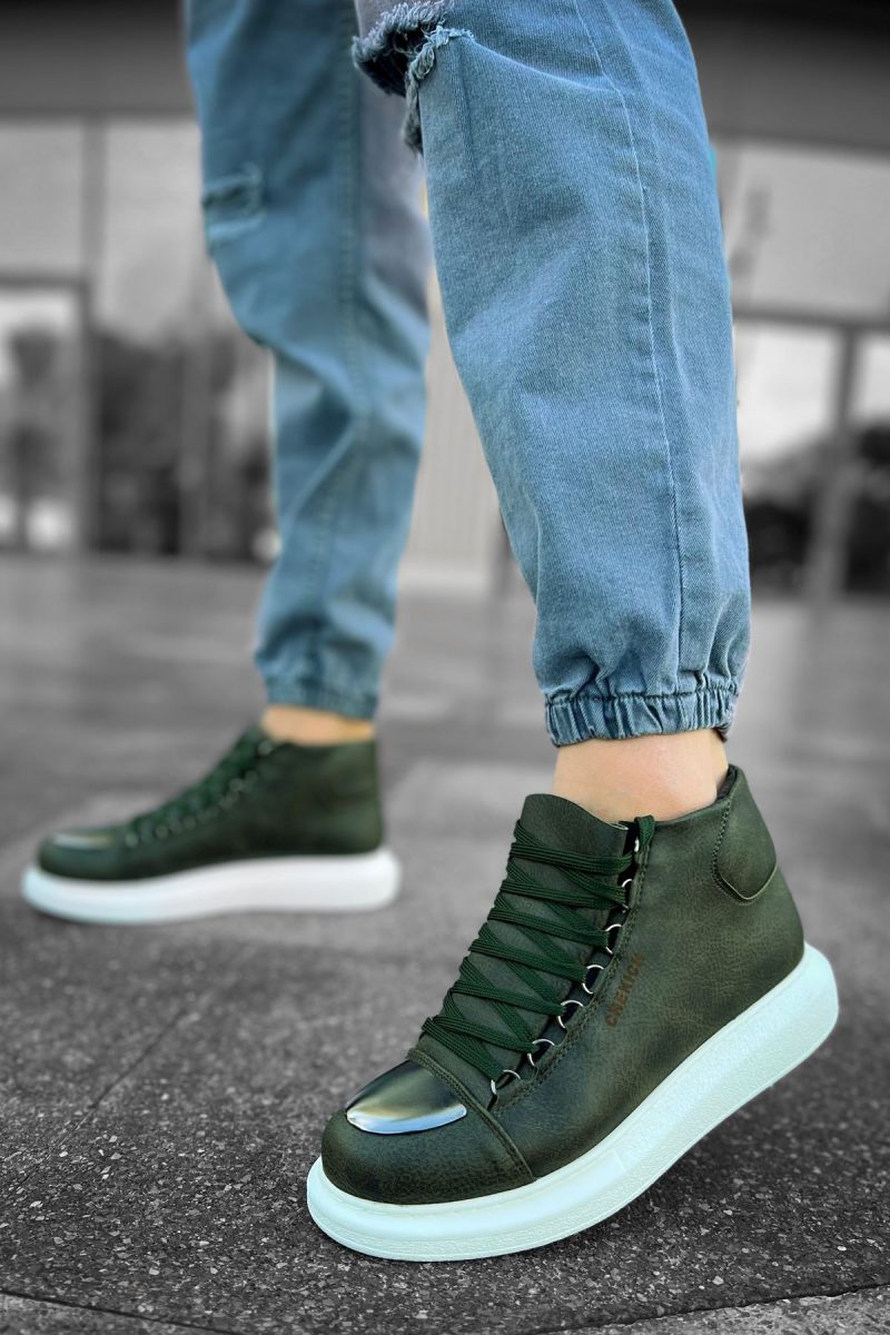 Chekich CH267 Men's Sneakers, Fashion Shoes, Green - Image 3