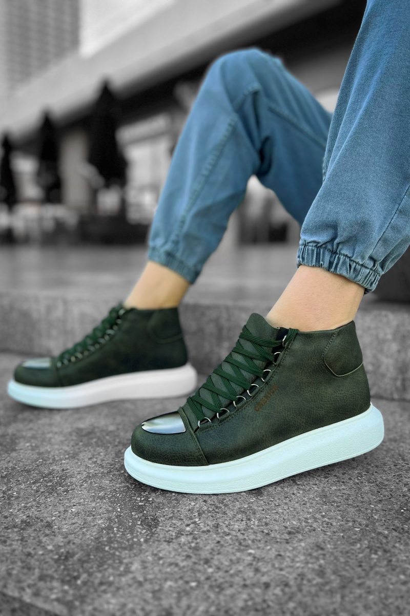 Chekich CH267 Men's Sneakers, Fashion Shoes, Green - Image 4