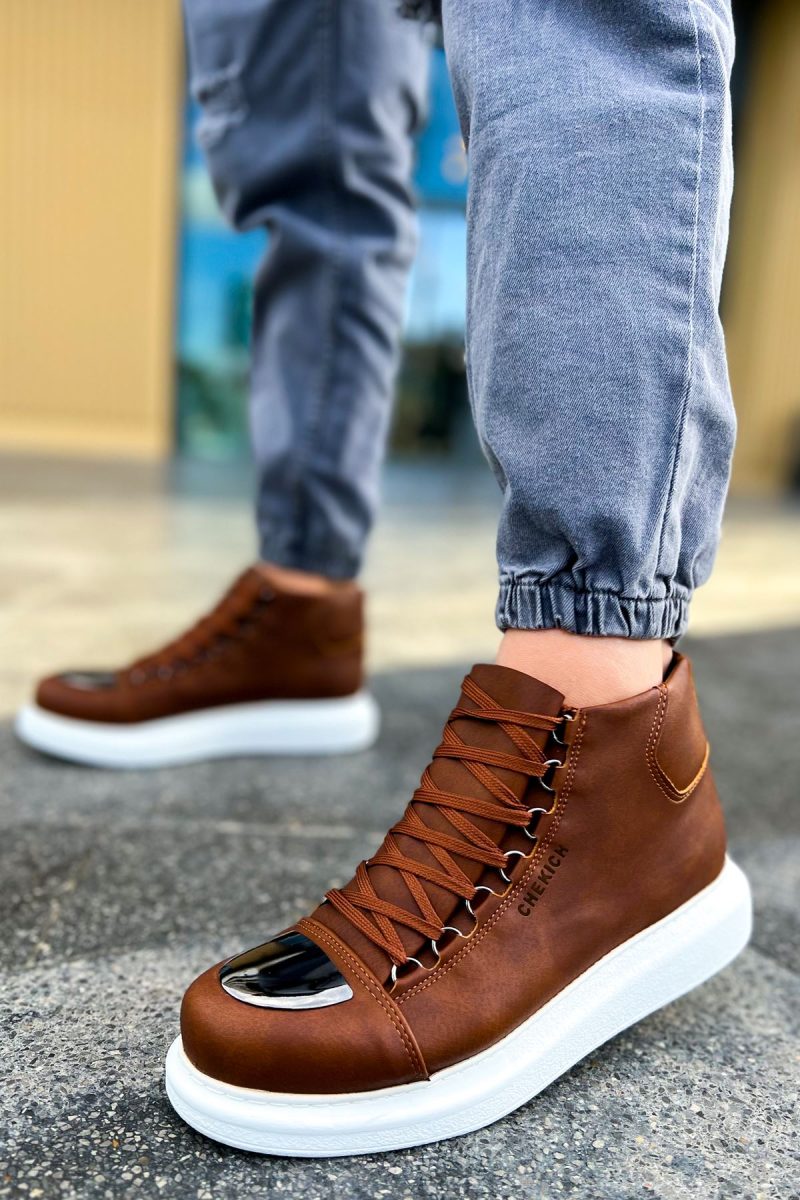 Chekich CH267 Men's Sneakers, Fashion Shoes, Brown - Image 3
