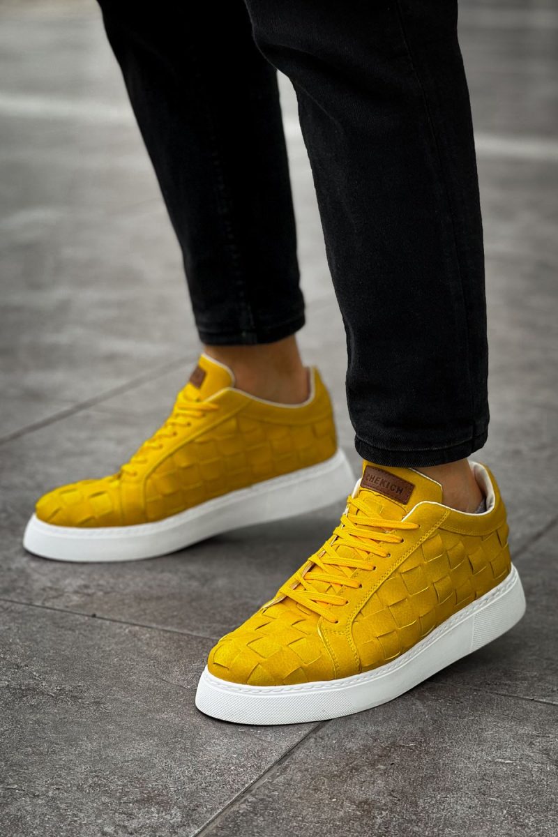 Chekich CH209 Men's Sneakers, Fashion Shoes, Yellow