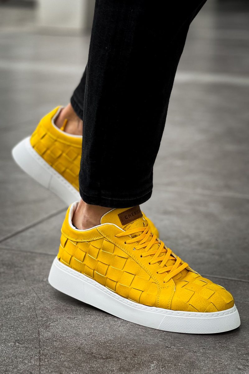 Chekich CH209 Men's Sneakers, Fashion Shoes, Yellow - Image 2