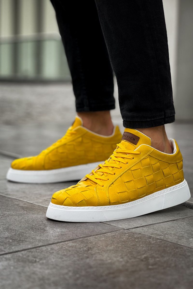 Chekich CH209 Men's Sneakers, Fashion Shoes, Yellow - Image 3