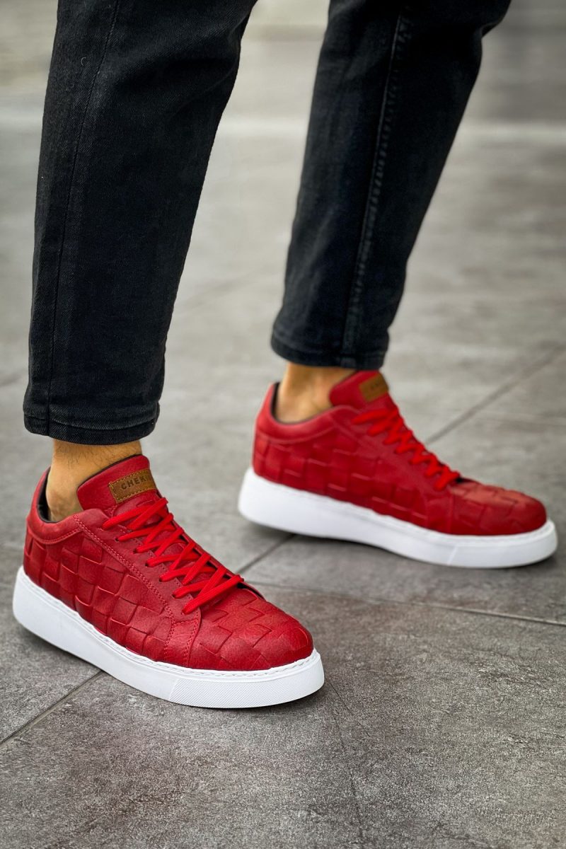 Chekich CH209 Men's Sneakers, Fashion Shoes, Red