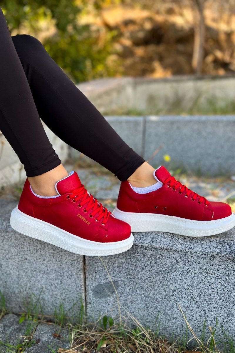 Chekich CH257 Women's Sneakers, Fashion Shoes, Red - Image 2