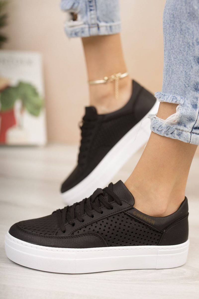 Chekich CH015 Women's Sneakers, Fashion Shoes, Black - Image 3