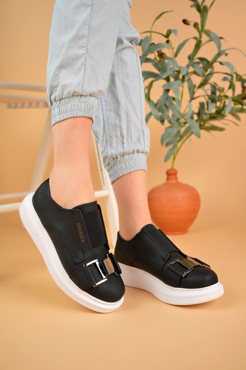 Chekich CH297 Women's Sneakers, Fashion Shoes, Black - Image 3