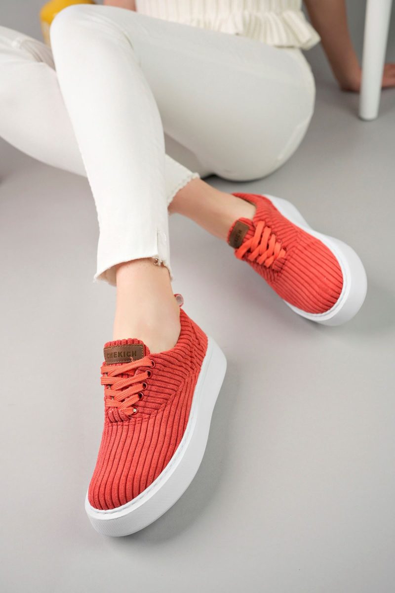 Chekich CH173 Women's Sneakers, Fashion Shoes, Red - Image 3