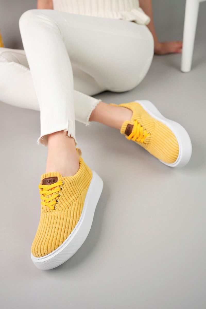 Chekich CH173 Women's Sneakers, Fashion Shoes, Yellow - Image 2