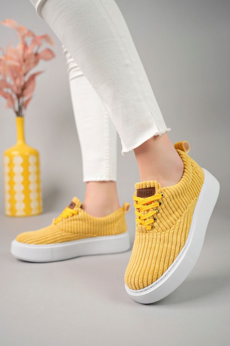 Chekich CH173 Women's Sneakers, Fashion Shoes, Yellow - Image 3