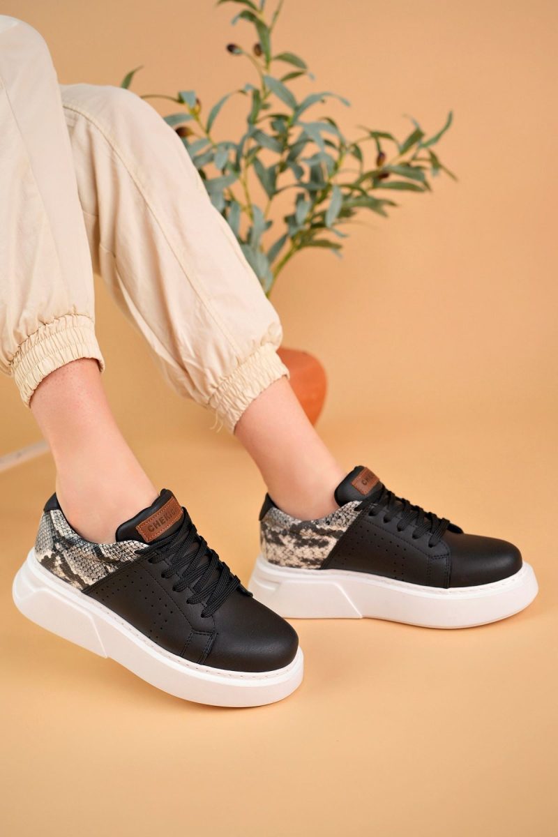 Chekich CH145 Women's Sneakers, Fashion Shoes, Black - Image 3