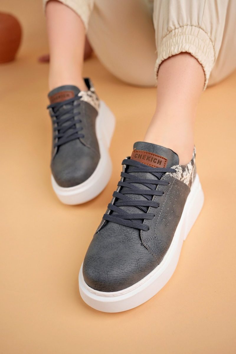 Chekich CH145 Women's Sneakers, Fashion Shoes, Grey - Image 3