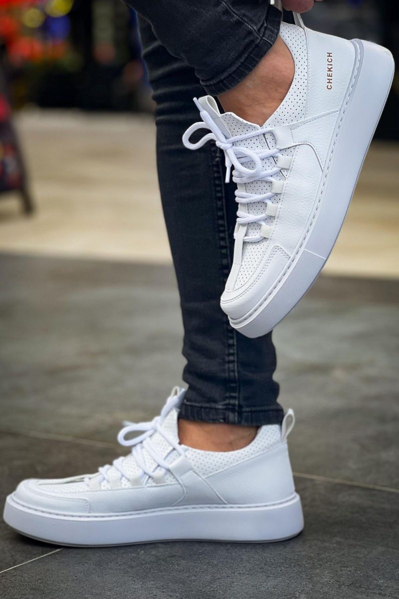 Chekich CH159 Men's Sneakers, Fashion Shoes, White - Image 2