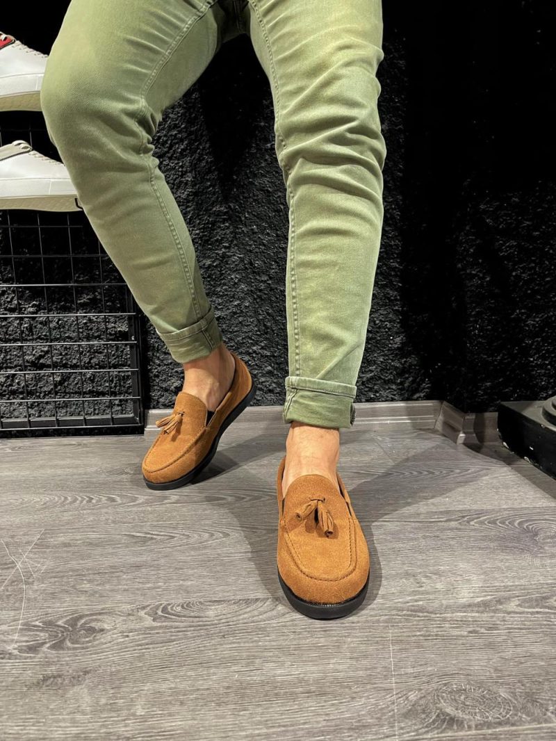 Solaress 007 Mens Sneakers, Leather Classics Shoes Brown