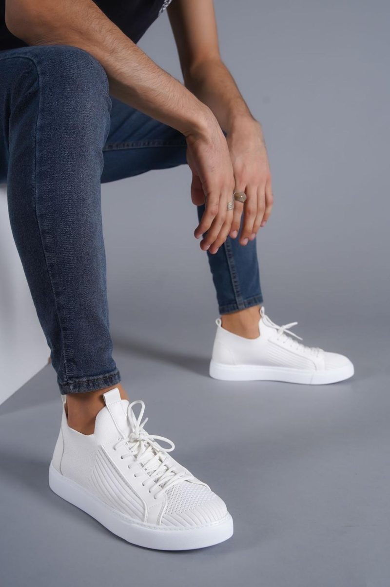 Boa KB112- Men Casual Shoes,  Leather White Fashion Shoes