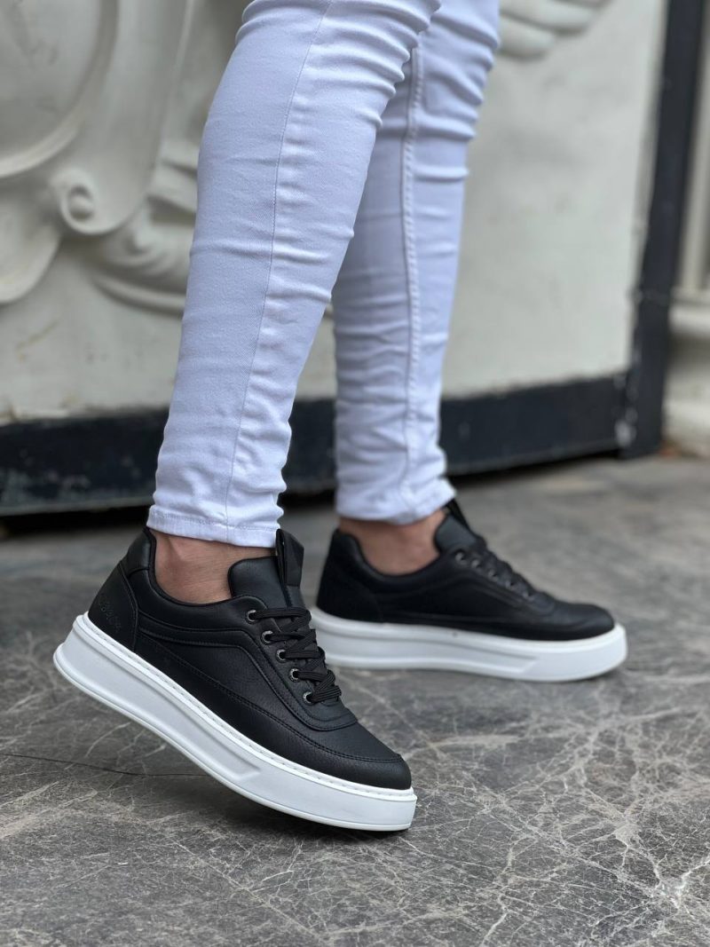 Boa KB-006 Men Casual Shoes,  Leather Black Fashion Shoes