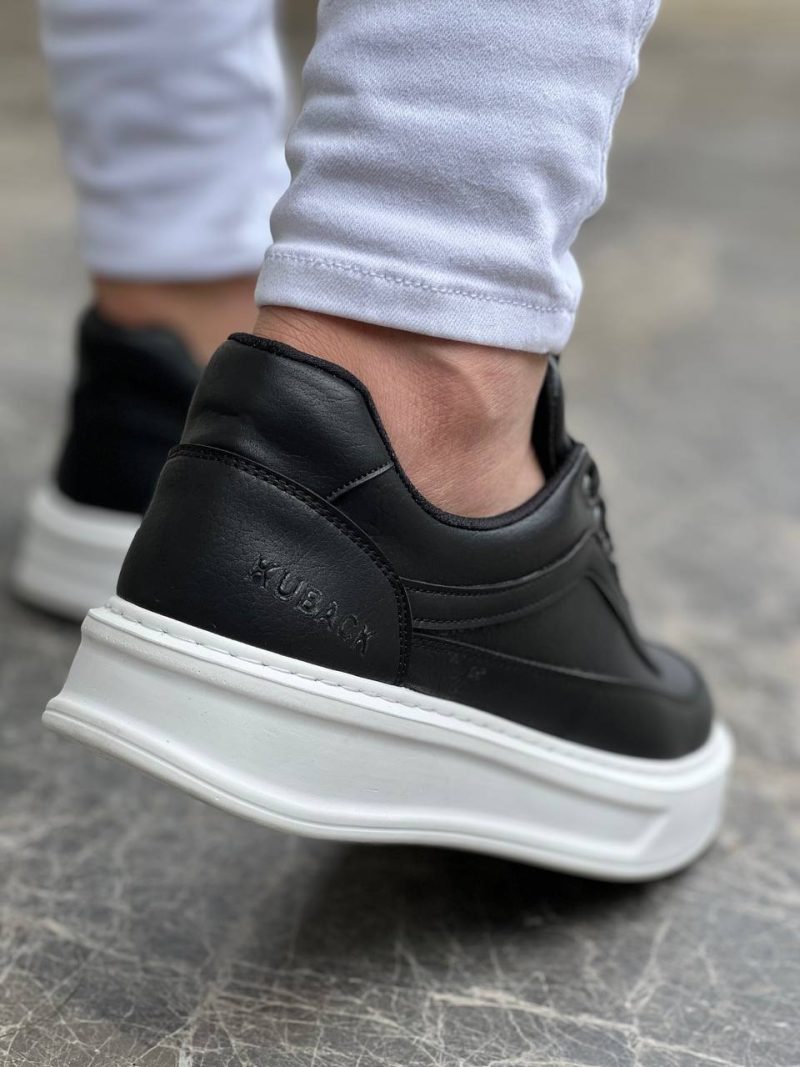 Boa KB-006 Men Casual Shoes,  Leather Black Fashion Shoes - Image 3