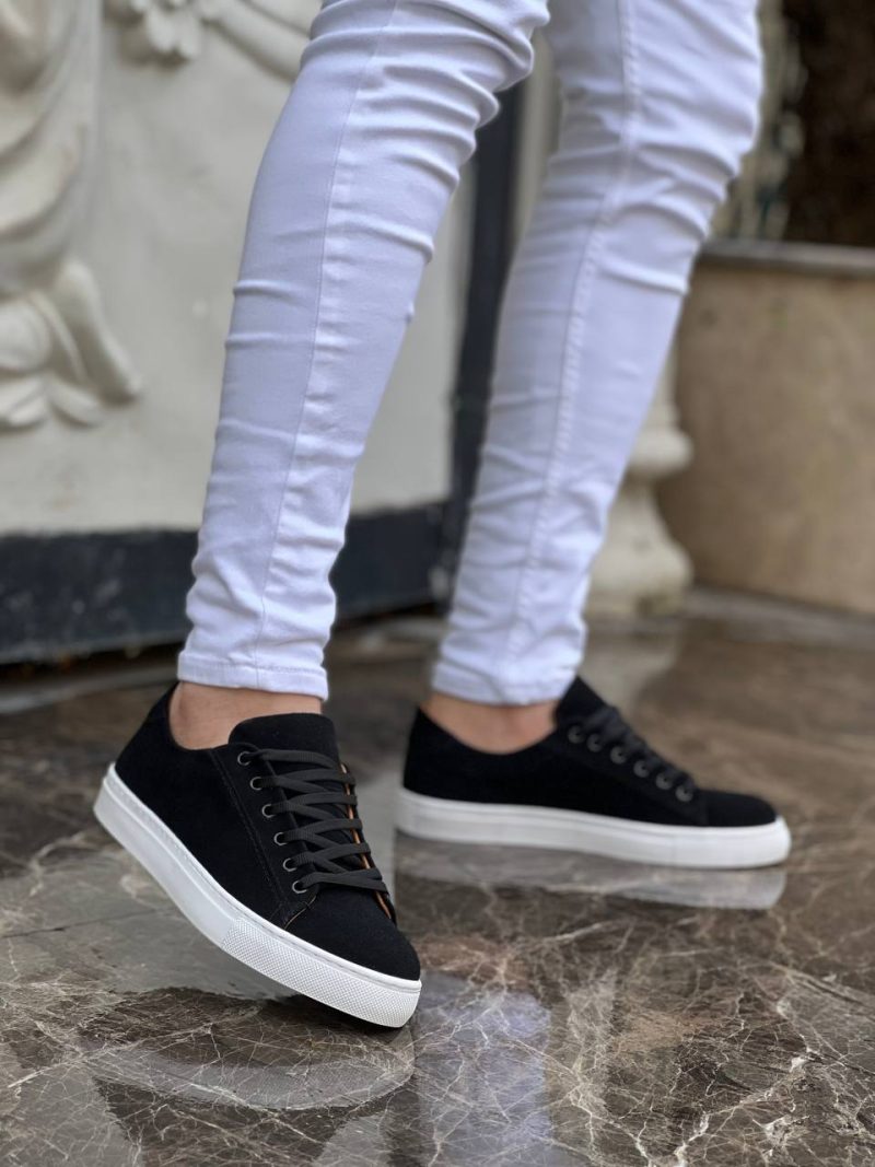 Boa KB-122 Men Casual Shoes,  Leather Black Fashion Shoes