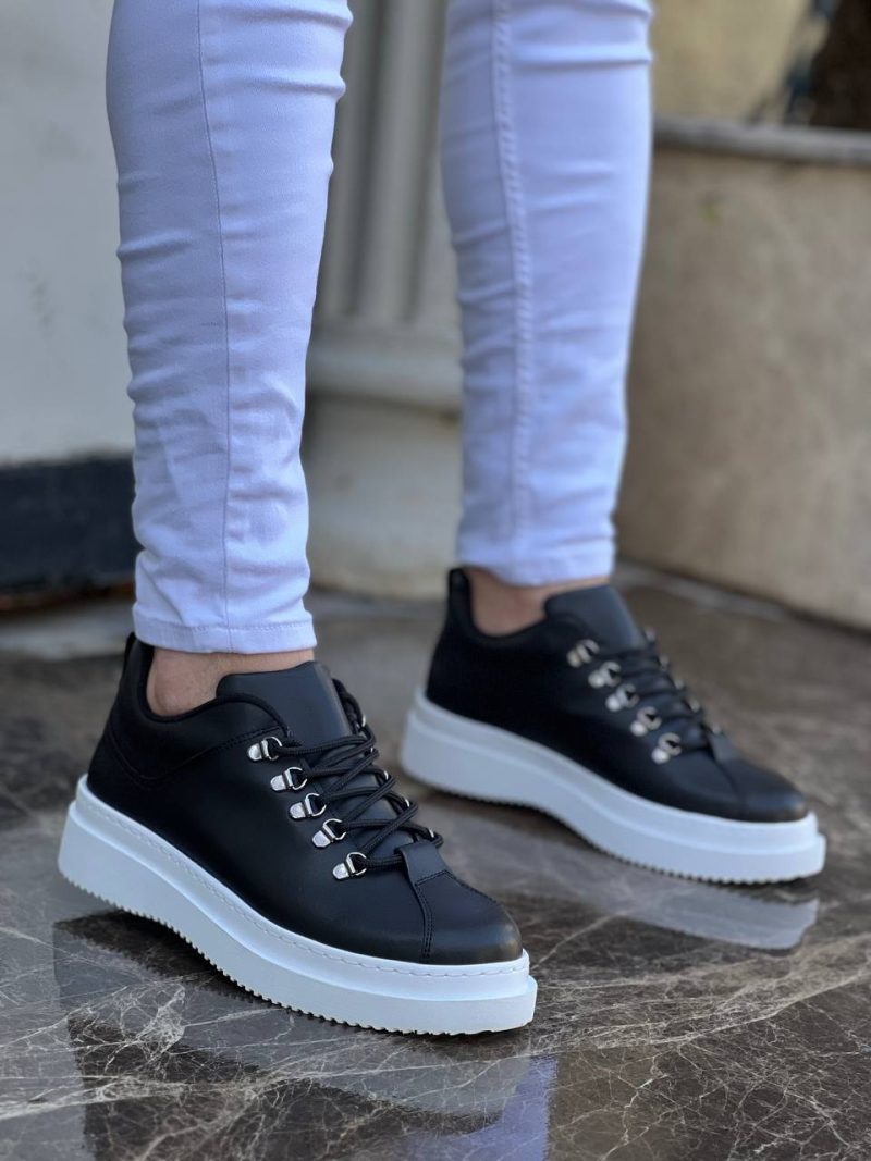 Boa KB-X4- Men Casual Shoes,  Leather Black Fashion Shoes