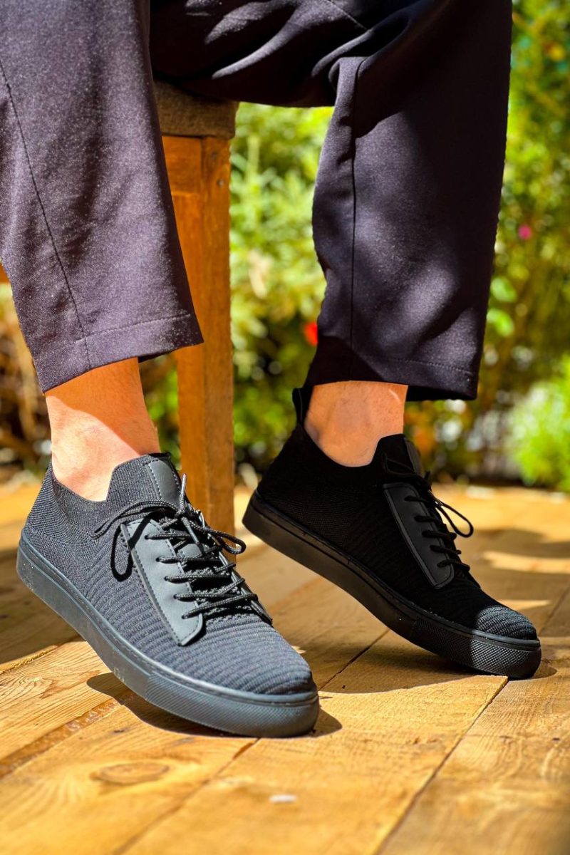 Boa KB-110 Men Casual Shoes,  Leather Black Fashion Shoes