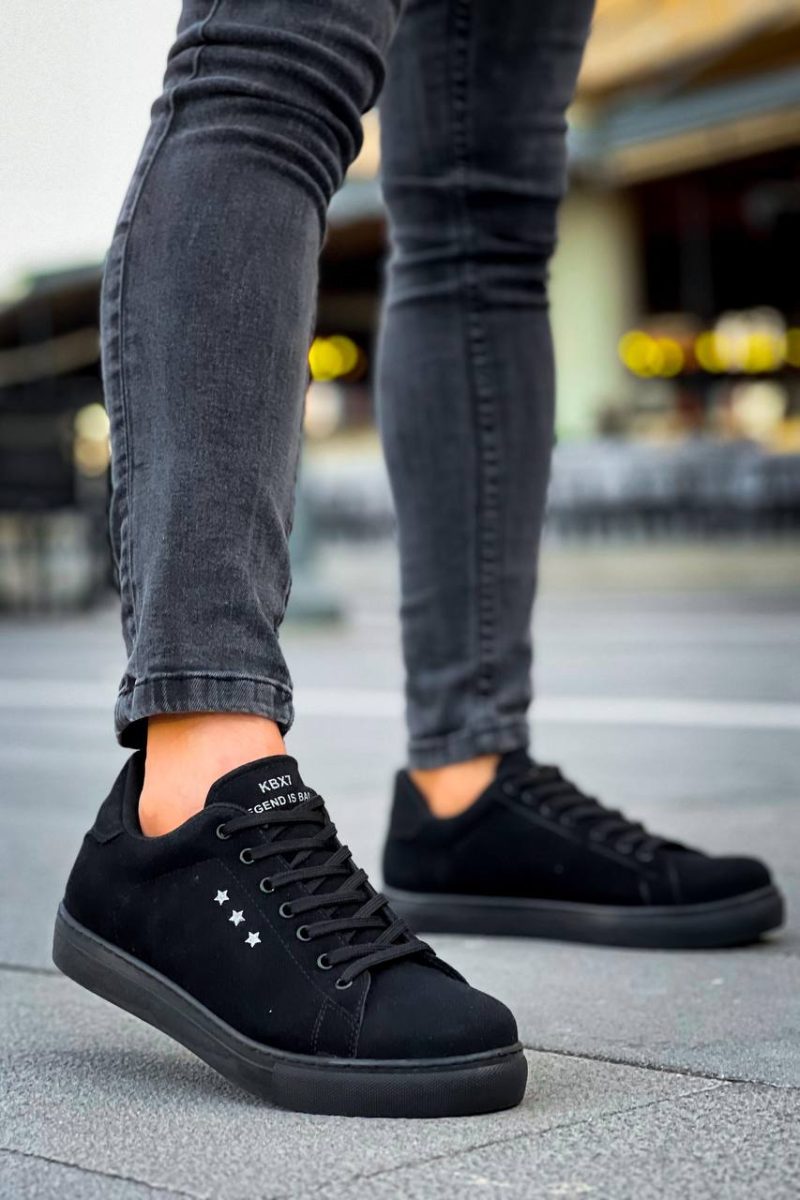 Boa KB-X7- Men Casual Shoes,  Leather Black Fashion Shoes - Image 3