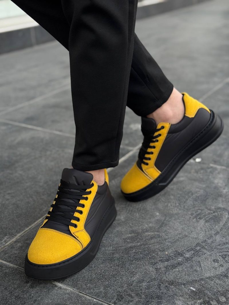 Boa KB-X46 Men Casual Shoes,  Leather Black Fashion Shoes - Image 2