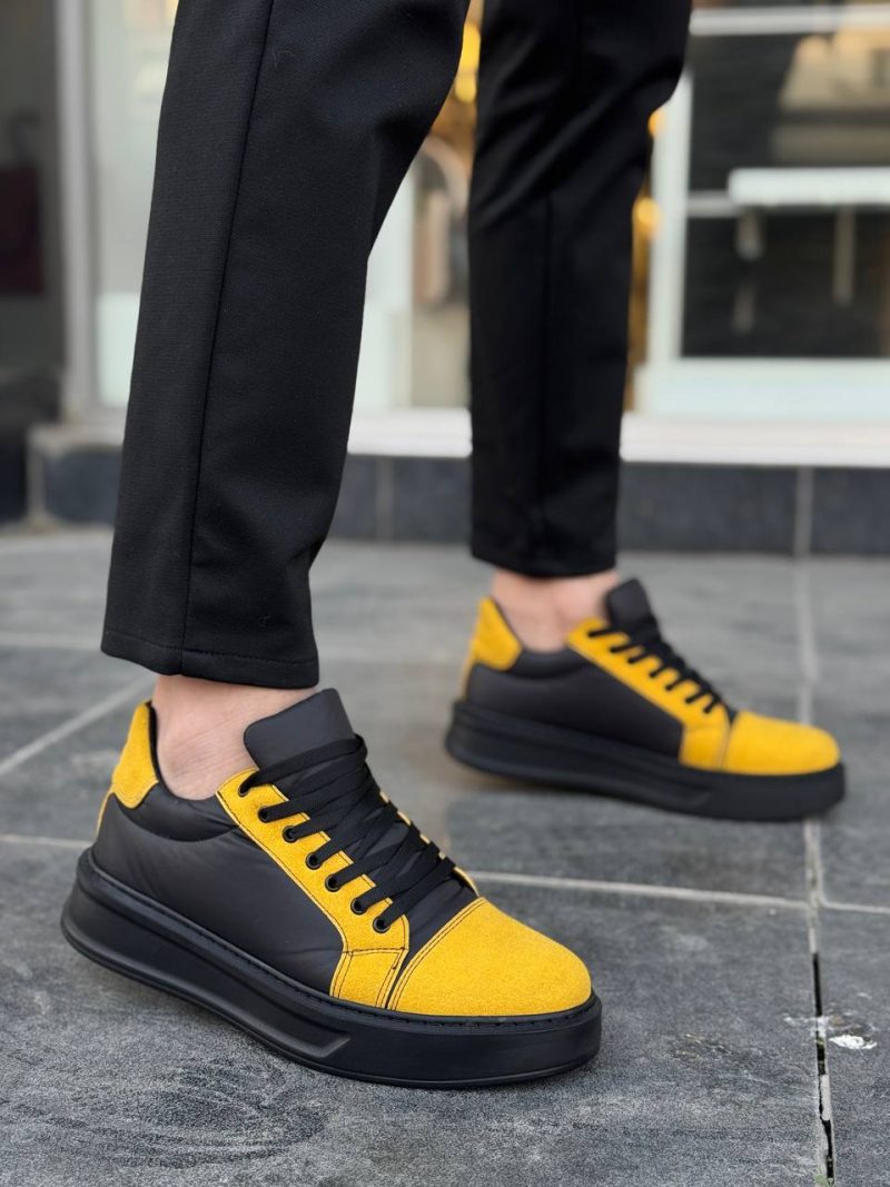 Boa KB-X46 Men Casual Shoes,  Leather Black Fashion Shoes - Image 3