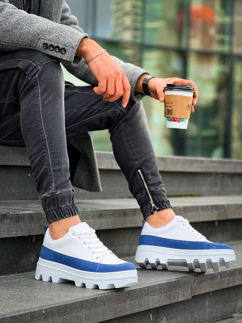 Boa KB-056 Men Casual Shoes,  Leather White Fashion Shoes