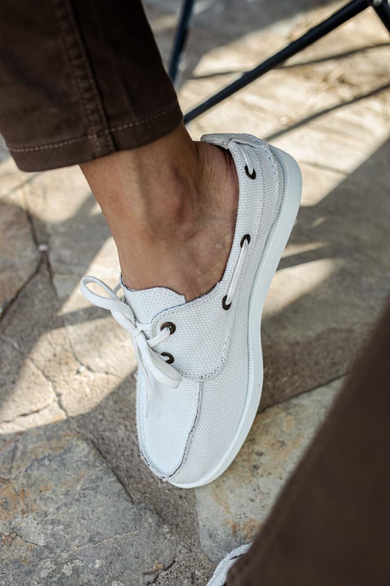 Solaress 008 Mens Sneakers, Leather Daily Shoes White - Image 3