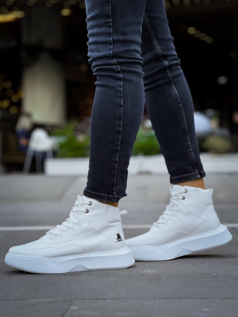 Boa BA0318 Men Boots,  Leather White Fashion Shoes - Image 7