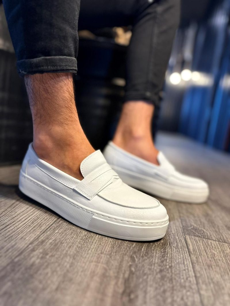 Solaress 400 Mens Sneakers, Leather Daily Shoes White