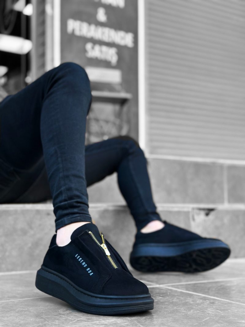 Boa BA0310 Men Casual Shoes,  Leather Black Fashion Shoes