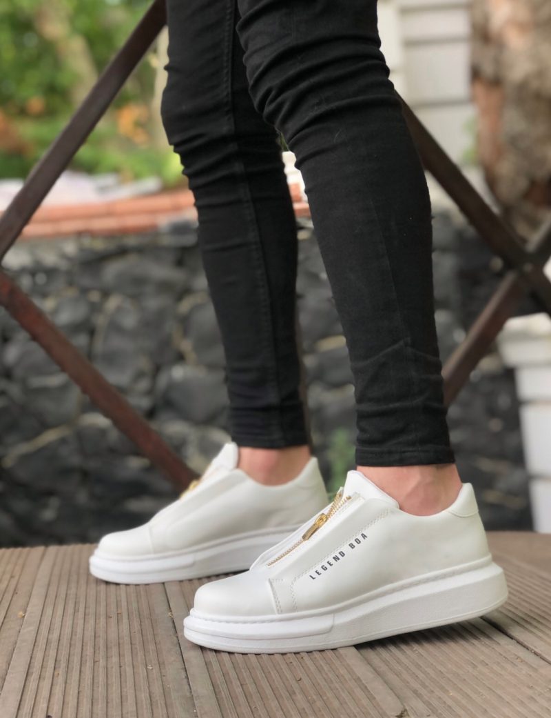 Boa BA0310 Men Casual Shoes,  Leather White Fashion Shoes - Image 2