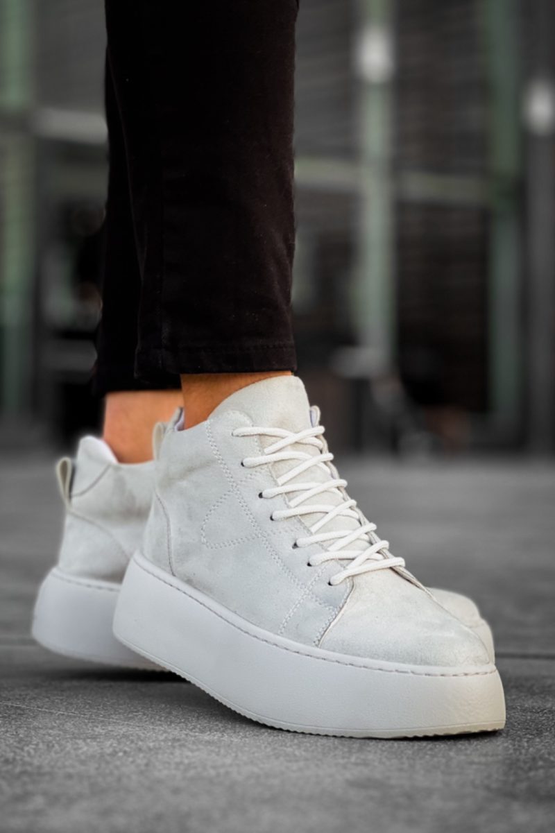 Boa LE10-G Men Boots,  Leather Grey Fashion Shoes - Image 2