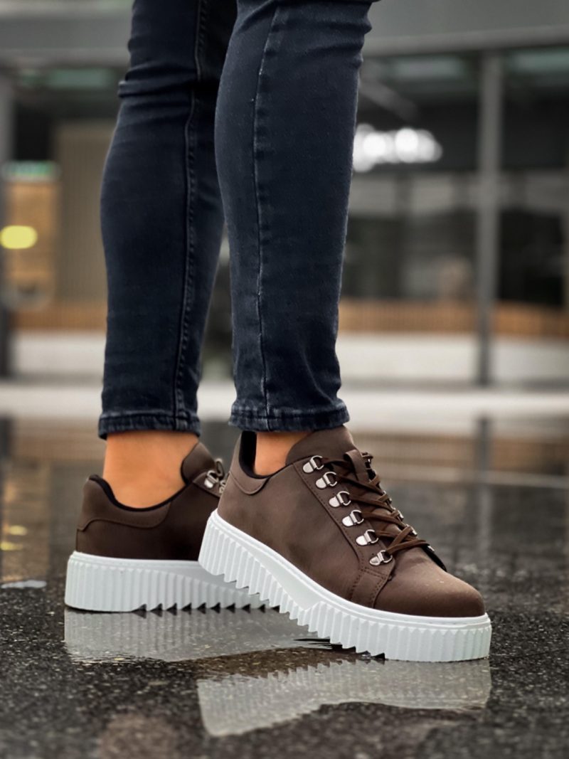 Boa BA0505 Men Casual Shoes,  Leather Brown Fashion Shoes - Image 6