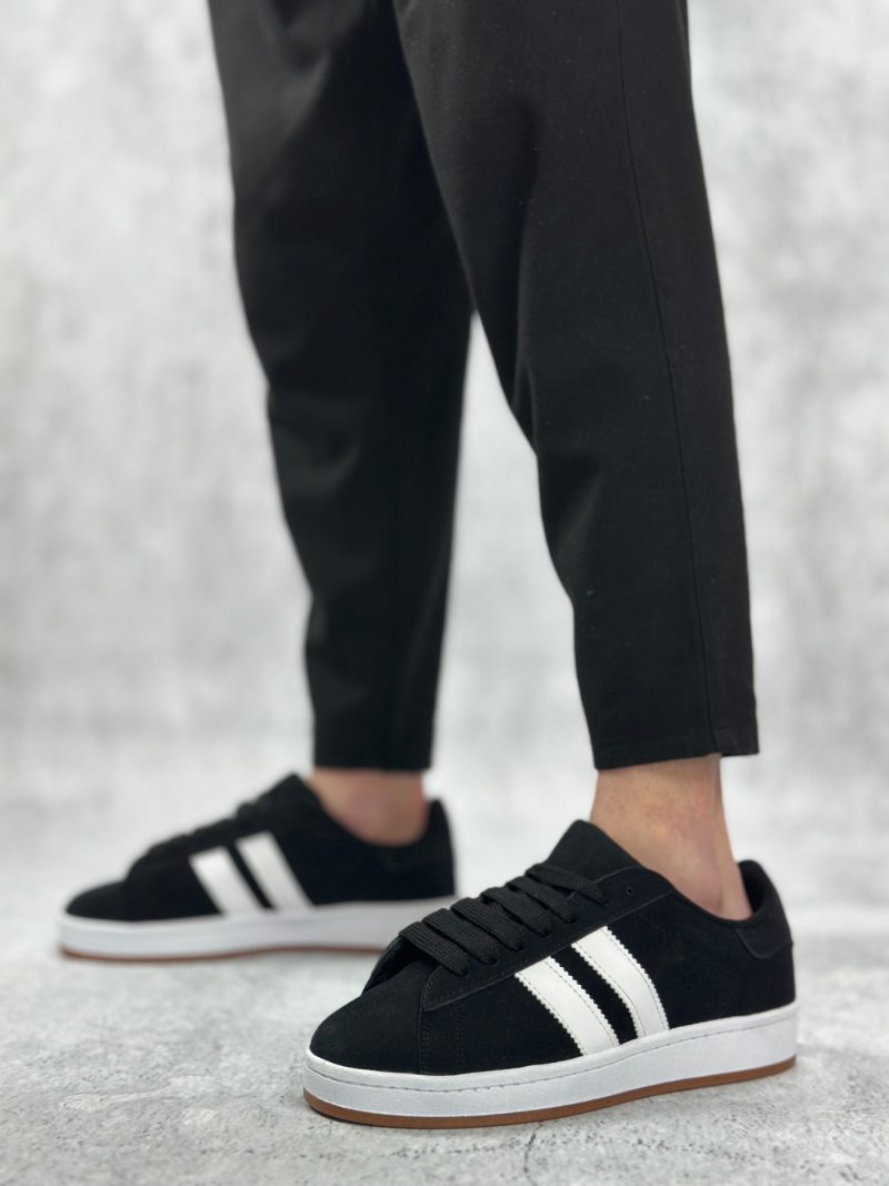 Boa BA0235 Men Sneakers,  Leather Black  Fashion Shoes - Image 3